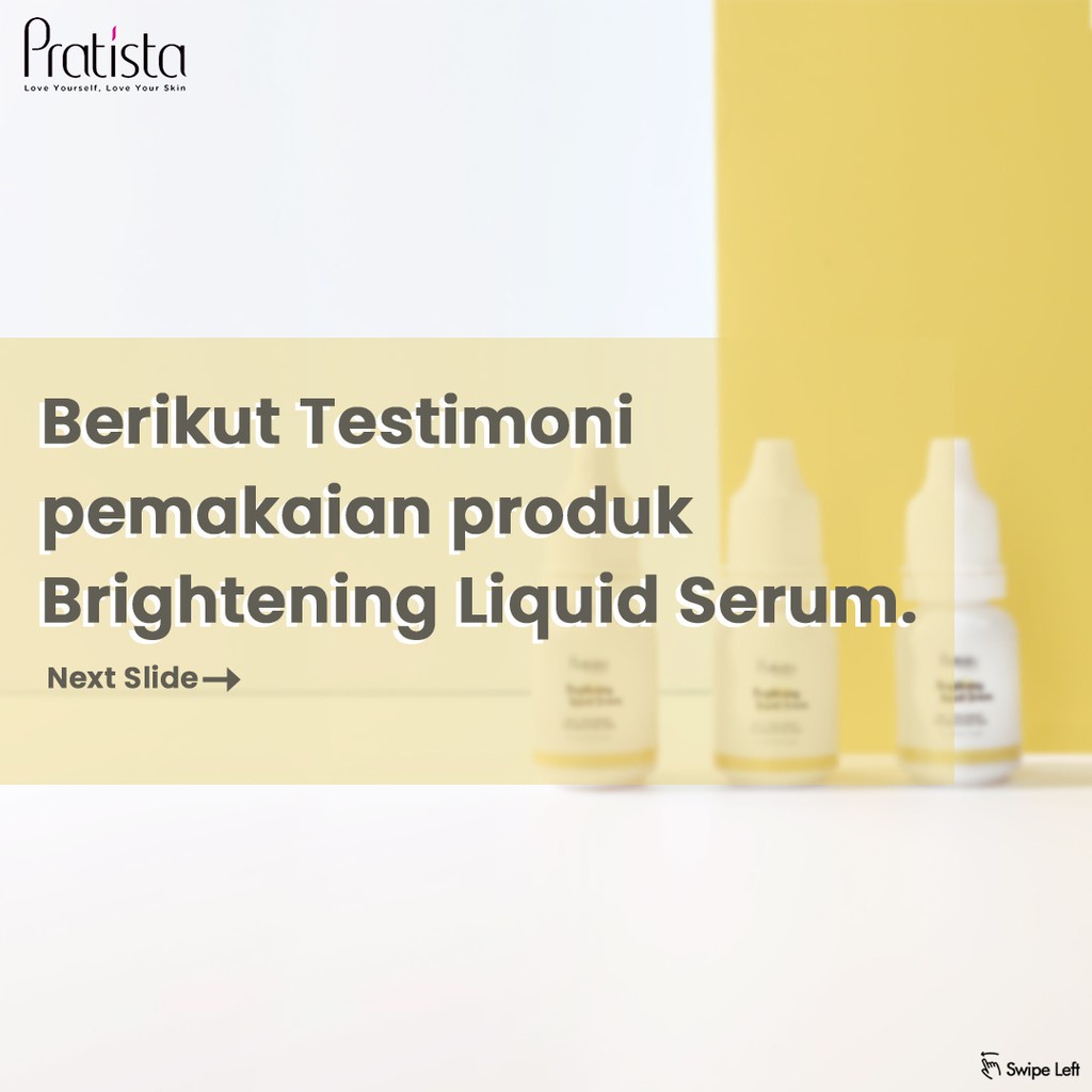 Brightening Liquid Serum Pratista Skincare Serum Niacinamide Penghilang Flek Hitam Pencerah Wajah Pratista Ori BPOM