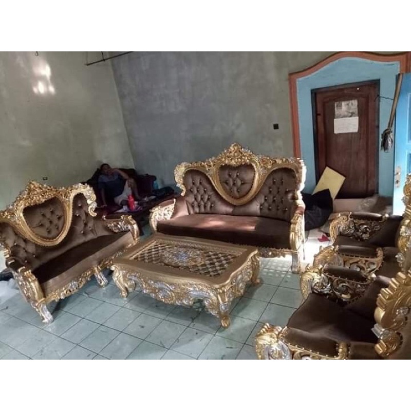 Kursi sofa tamu bellagio mewah | Kursi tamu mewah jati