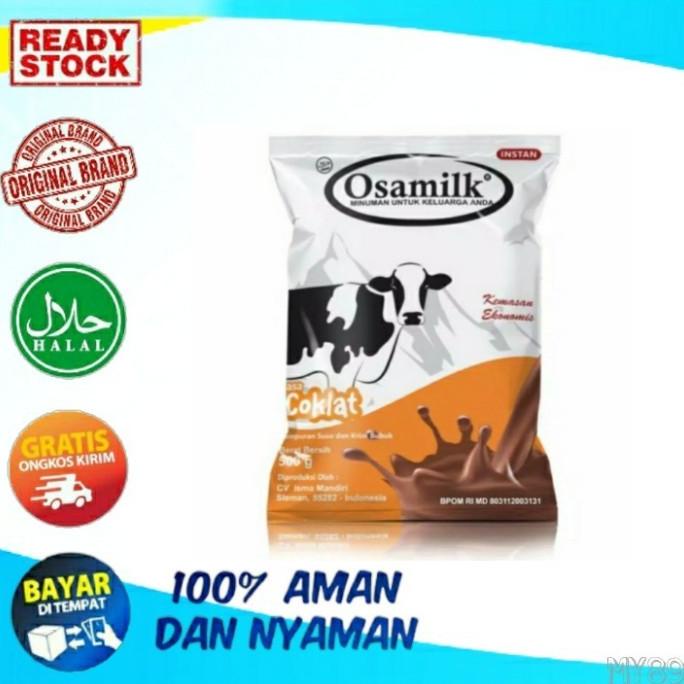 

[BISA COD] OSAMILK COKLAT 500gr Susu Penggemuk Badan Susu Sapi Bubuk BONUS JAHE
