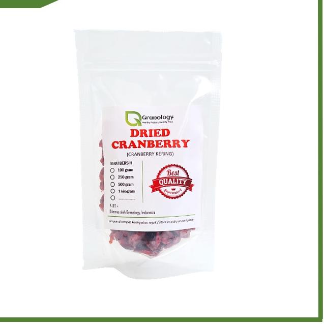 

[PRODUK 6DJhj] Cranberry Kering / Dried Cranberry (100 Gram) by Granology VJ9