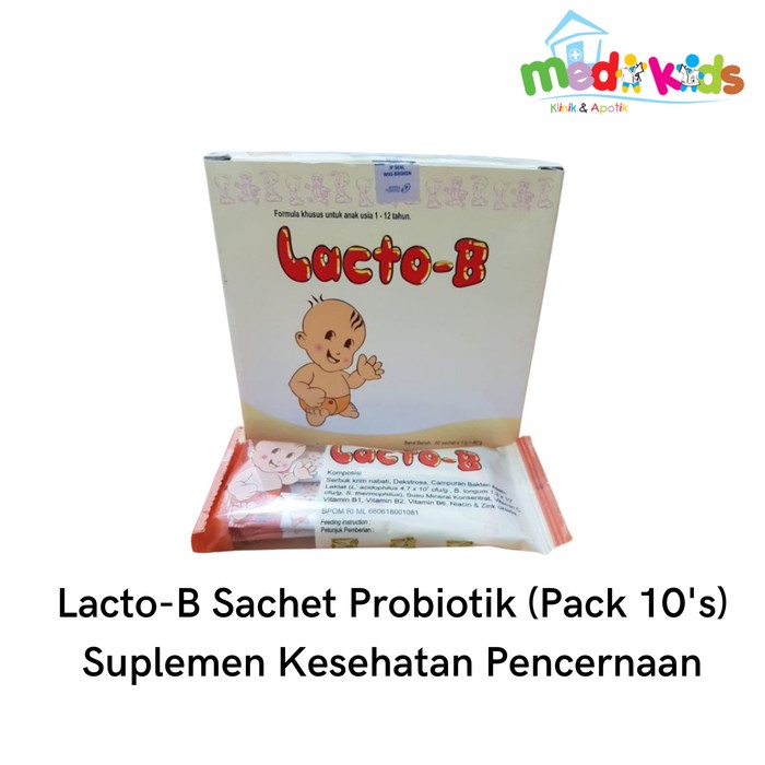 Jual Lacto B LactoB 10 Sachet Obat Pencernaan Anak (Pack) Shopee
