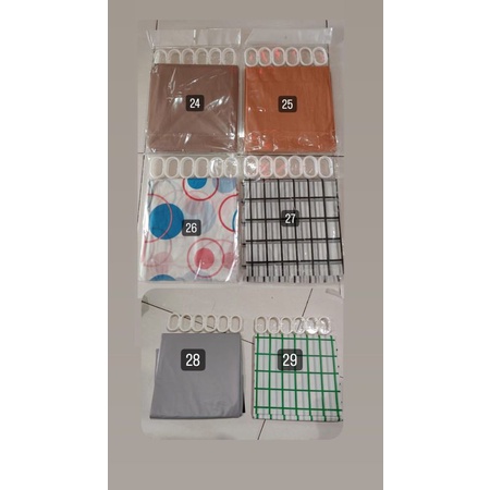 Shower Curtain Gorden / Tirai Gorden Kamar Mandi Anti Air/