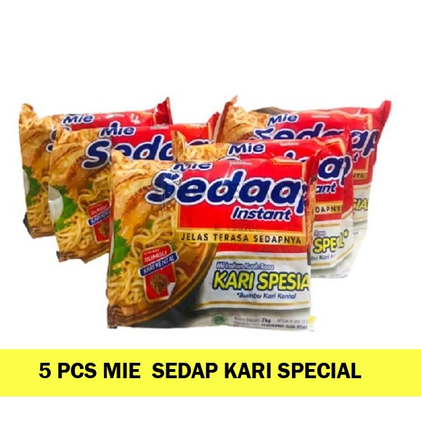 

5 PCS MIE SEDAP KARI SPECIAL