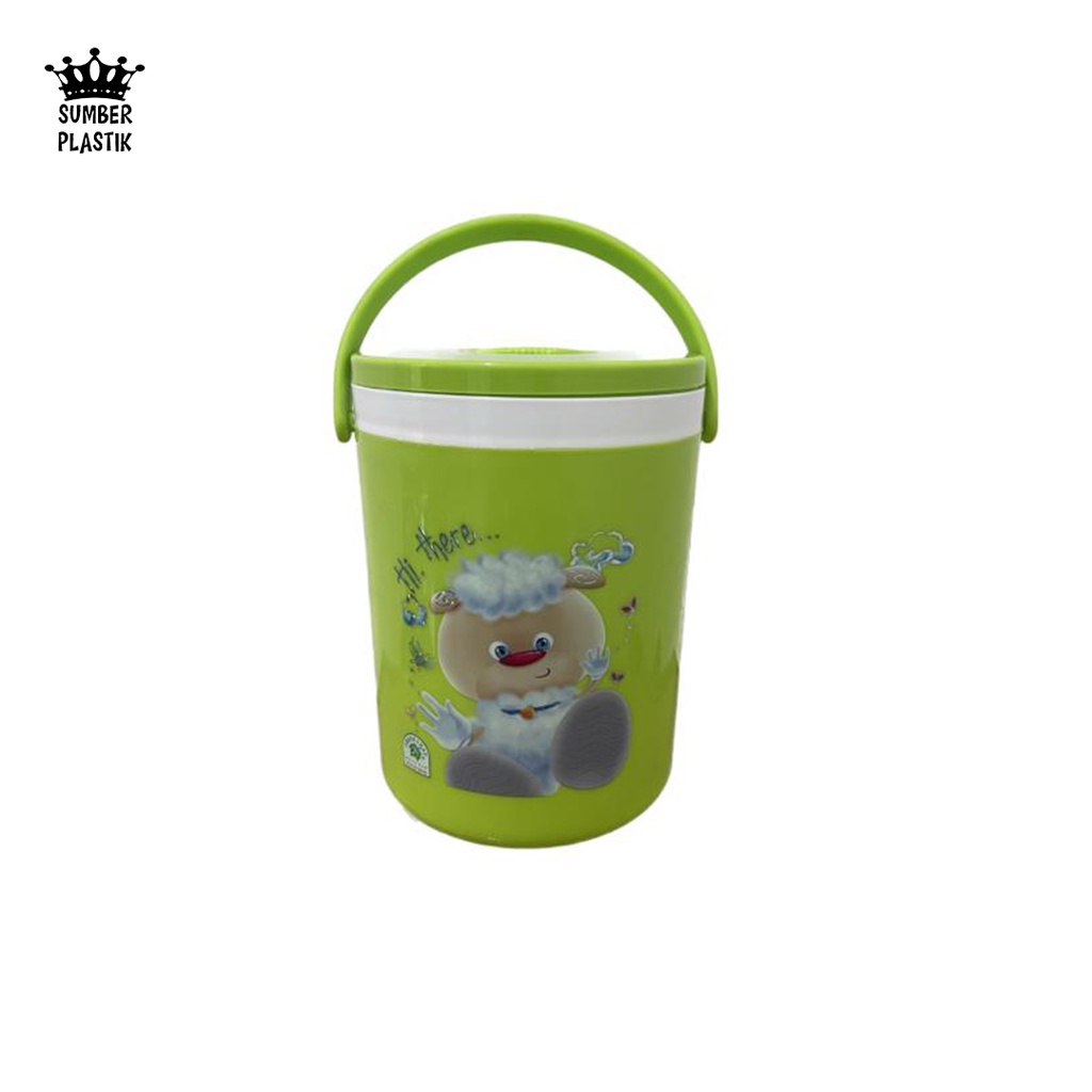 Green Leaf 1239 Rantang Tunggal THERMOS /Termos nasi/Termos ES Batu 1,5 Liter