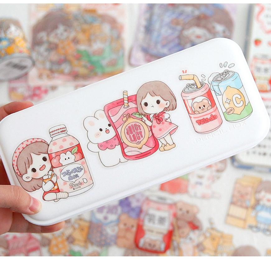 

[PRODUK 6GBI0] Sticker Aesthetic Pack Buku Diary Stiker Buku Edisi Milk JSJ