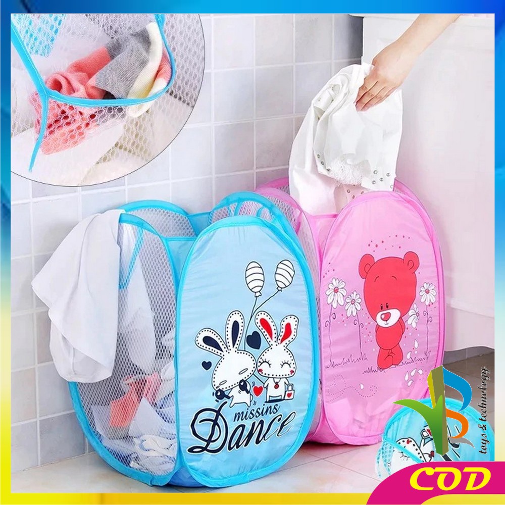 RB-C500 Keranjang Baju Kotor Lipat Karakter/ Laundry Bag Keranjang Cucian / Keranjang Portable Serbaguna