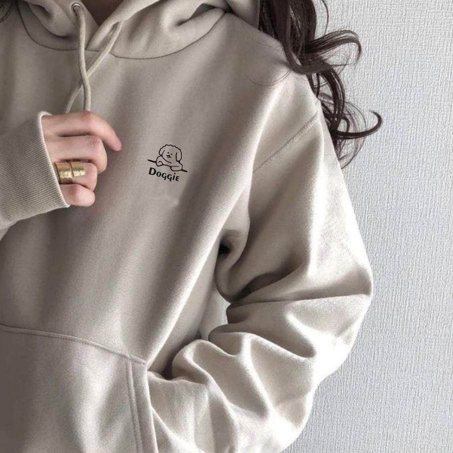 ilook | Hoodie Jumper Doggie | Sweater Hoodie Pria dan Wanita Fit to XL