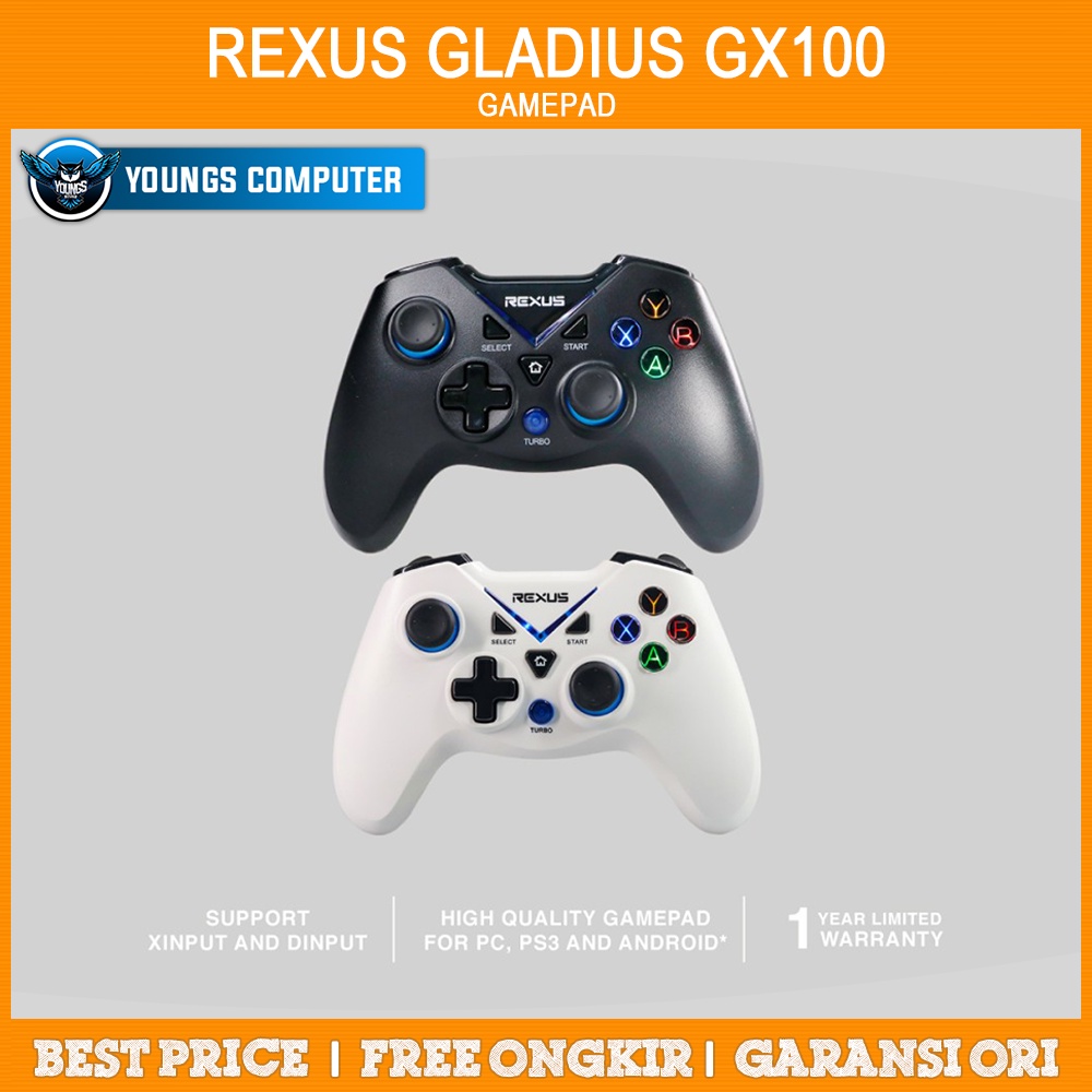 REXUS GLADIUS GX100 GAMEPAD WIRELESS PC / ANDROID / PS3