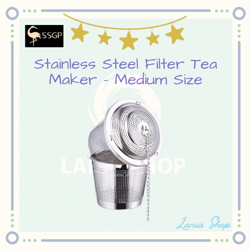 SSGP Stainless Steel Kitchen Filter Tea Maker - Medium Size