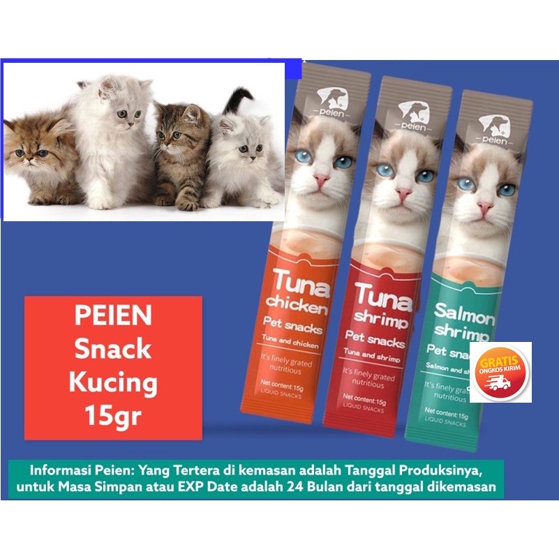 Jual Terlaris Peien Snack Kucing Creamy Treats Setara Meo Creamy Bio