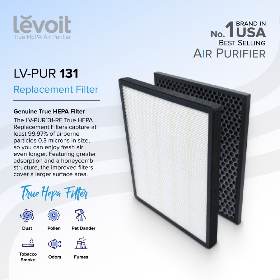 Levoit LV-PUR131 True HEPA Replacement Filter Genuine USA Original