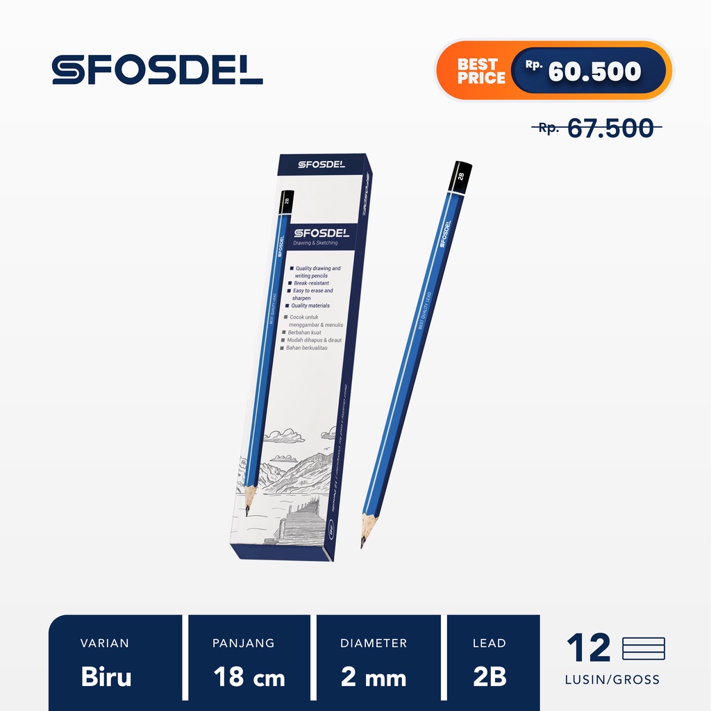 

Fuda - Pensil Sfosdel / Pensil 2B / Alat Tulis