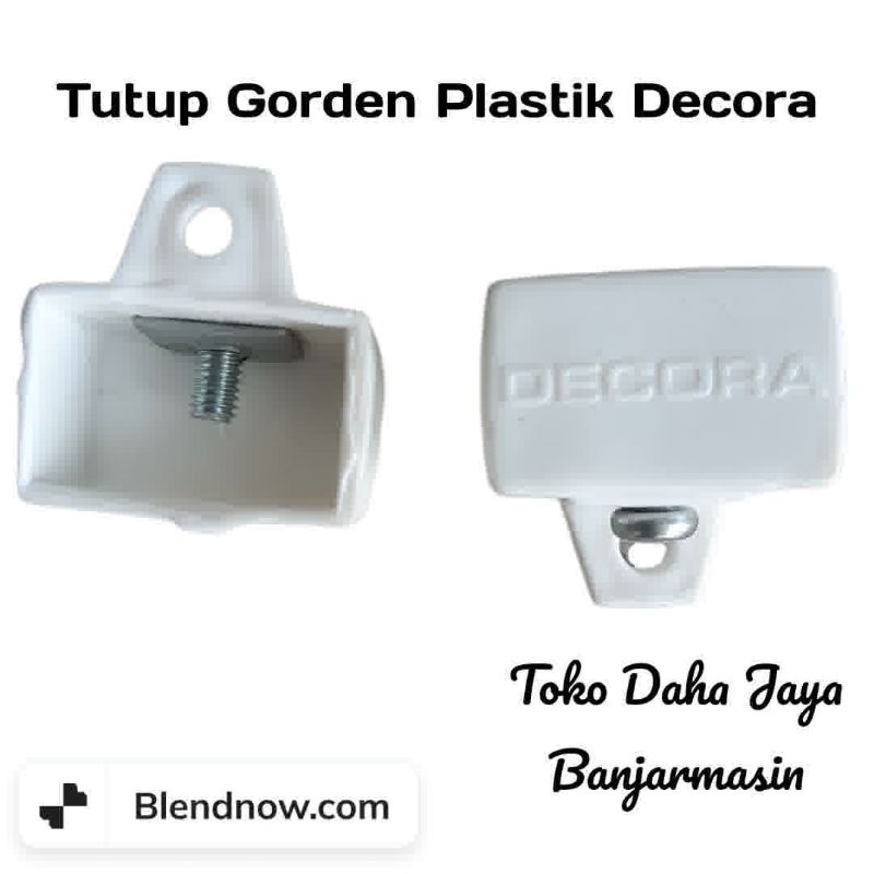 tutup plastik rel aluminium gorden