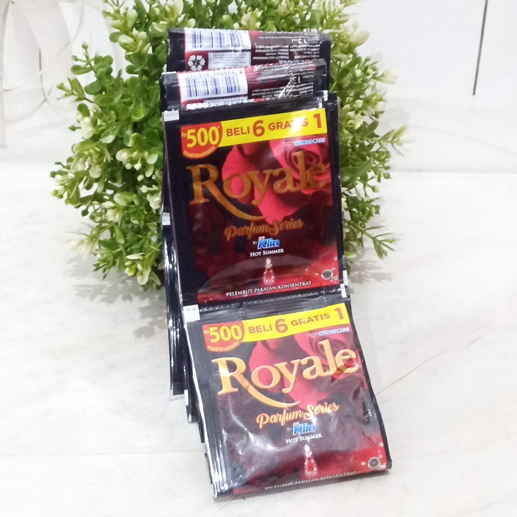 SoKlin/So Klin Royale Pelembut Konsentrat Renceng ( Beli 3 Renceng Gratis Piring, utk produk tertentu )