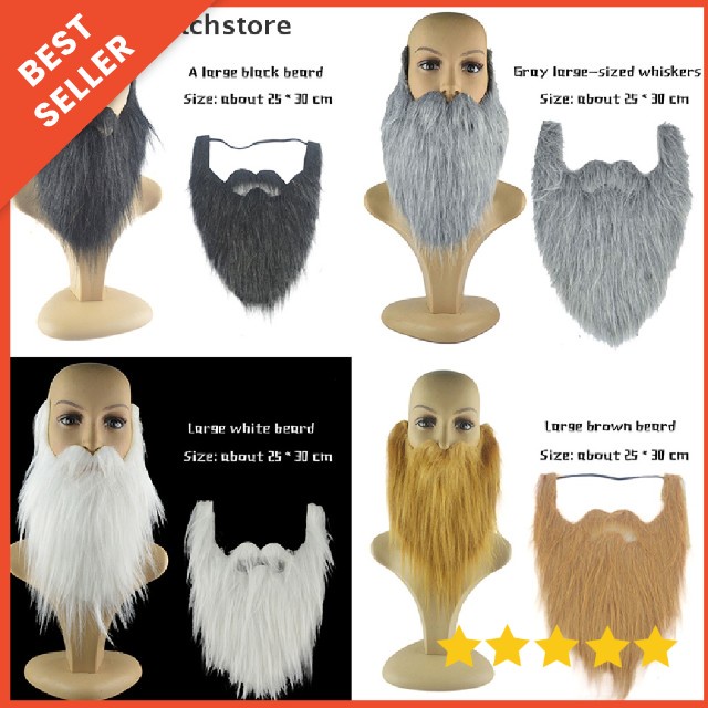 Jenggot Palsu fake beard Panjang Untuk Kostum Cosplay halloween