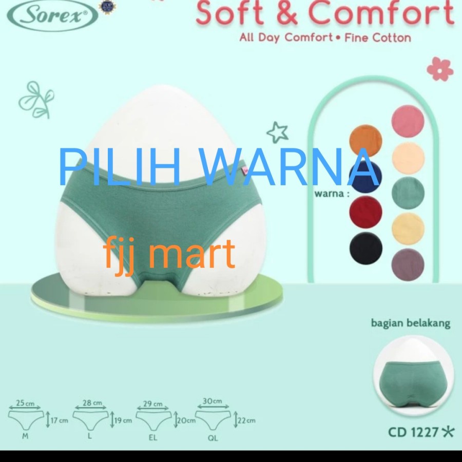 cd celana dalam wanita MINI sorex 1227 katun soft dan comfort
