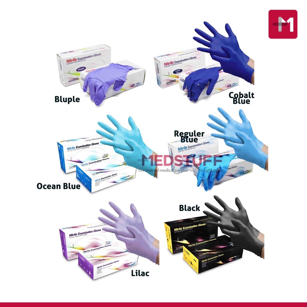 Sarung Tangan Nitrile Safeglove Handscoon Nitril Gloves Safeglove