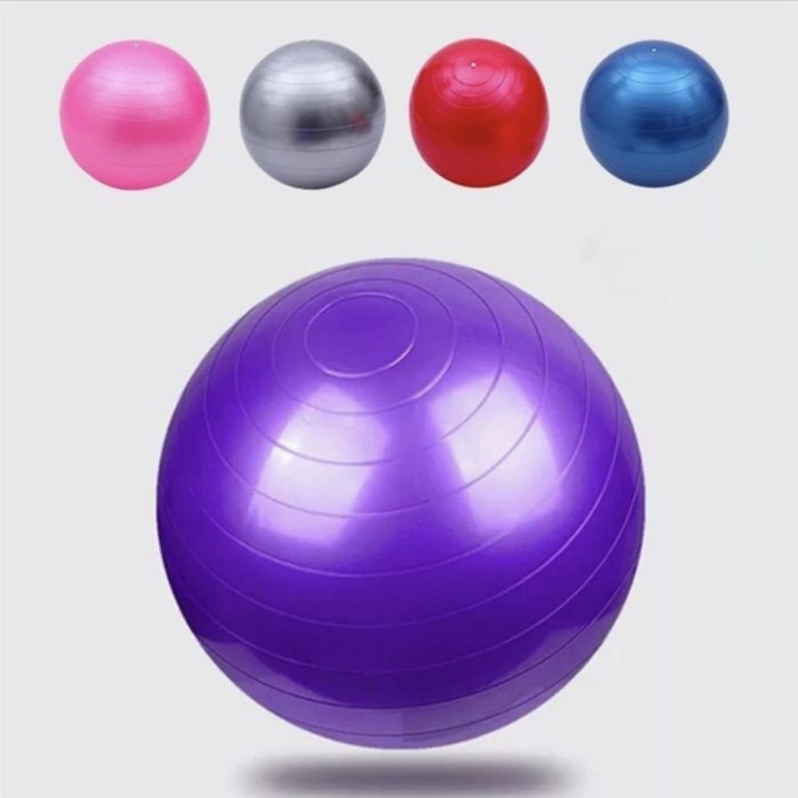 EM Yoga Ball Bola Alat Fitness Gym 55 Cm Tanpa Pompa