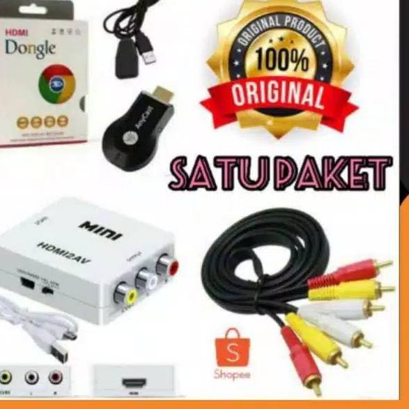 Big Sale SATU PAKET ANYCAST HDMI DONGLE HDMI KE UNTUK DENGAN TV TABUNG WIRELESS