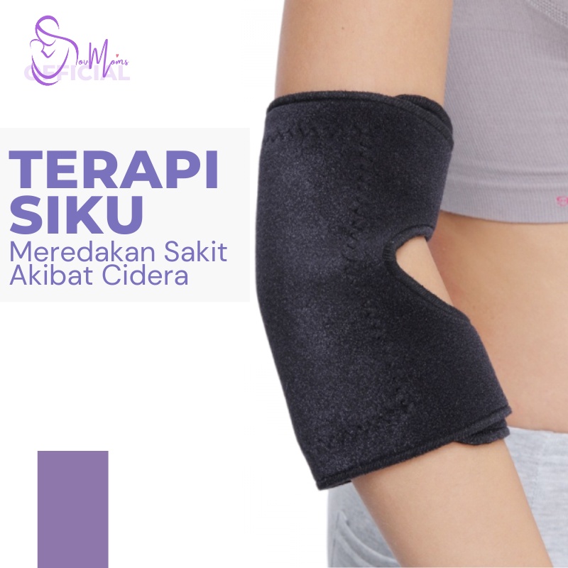 Alat Terapi Siku Tangan Pemanas Magnetik Tourmaline Pelindung Siku Lengan Tangan Penghilang Sakit Nyeri Kesemutan Pegal Pegal Pegel Magnet Turmaline Elbow Belt Warp Support magnetic Mahnet Premium Dewasa Pria Wanita Original