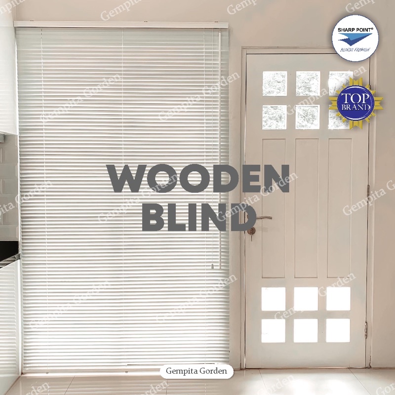 Wooden Blinds Sharppoint Gorden Jendela Blinds Gorden Pintu Gorden Jendela Minimalis Tirai Minimalis