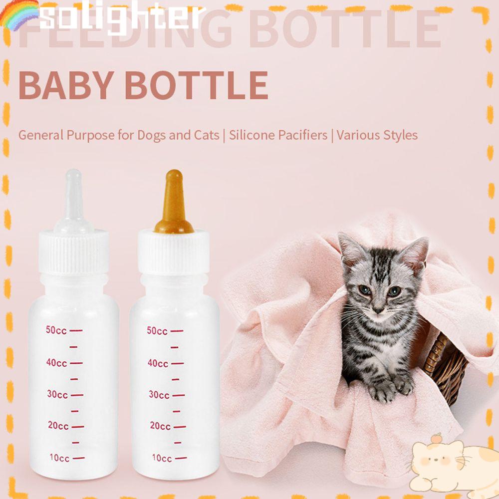 Solighter Botol Susu Pet Perlengkapan Hewan Peliharaan 50ml 120ml Single Dog Newborn Puppy