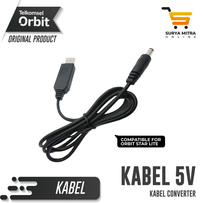 Converter kabel Jack DC 5V - Kabel Konektor Adapter USB to DC 5V