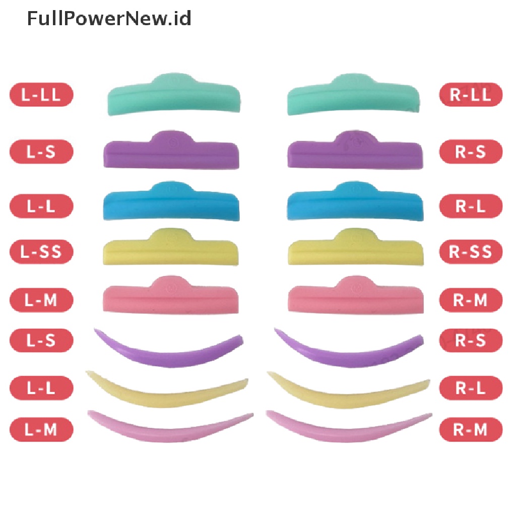 Power3/5/8pasang Lash Lift Lifg Curlers Curl Silicone Shields Pads Reusable Perm ID