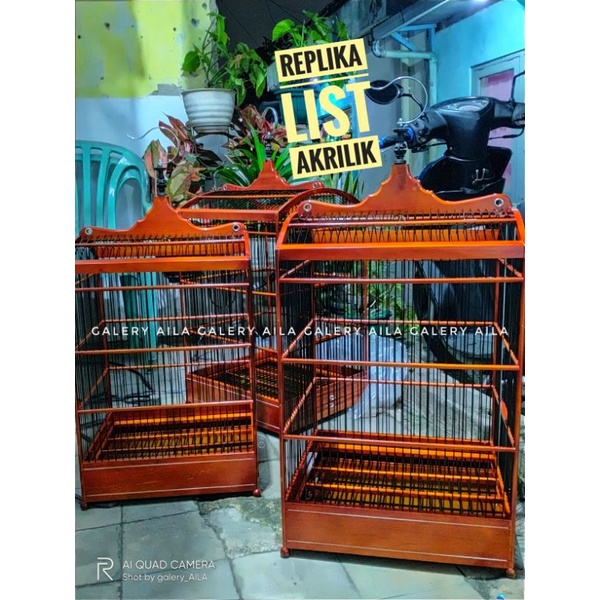 SANGKAR KOTAK REPLIKA LIS AKRILIK LIS PLONG BERKUALITAS