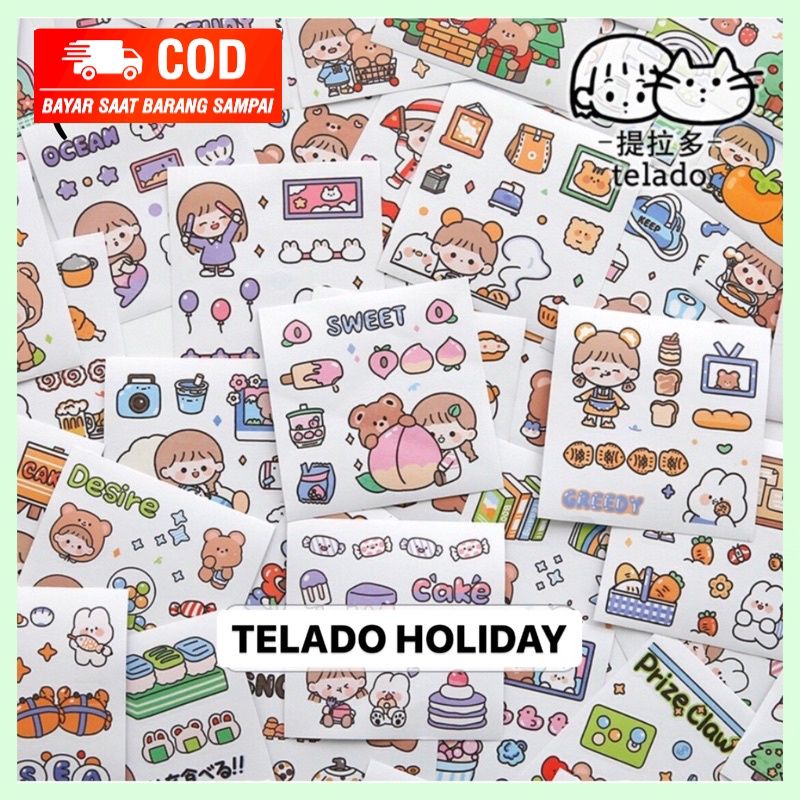 

❤Ladiezmix❤ Sticker Import Karakter Korea DIY Buku Botol Kreatif