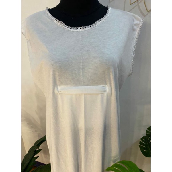 Singlet Putih Polos Perlengkapan Haji Dan Umroh Wanita