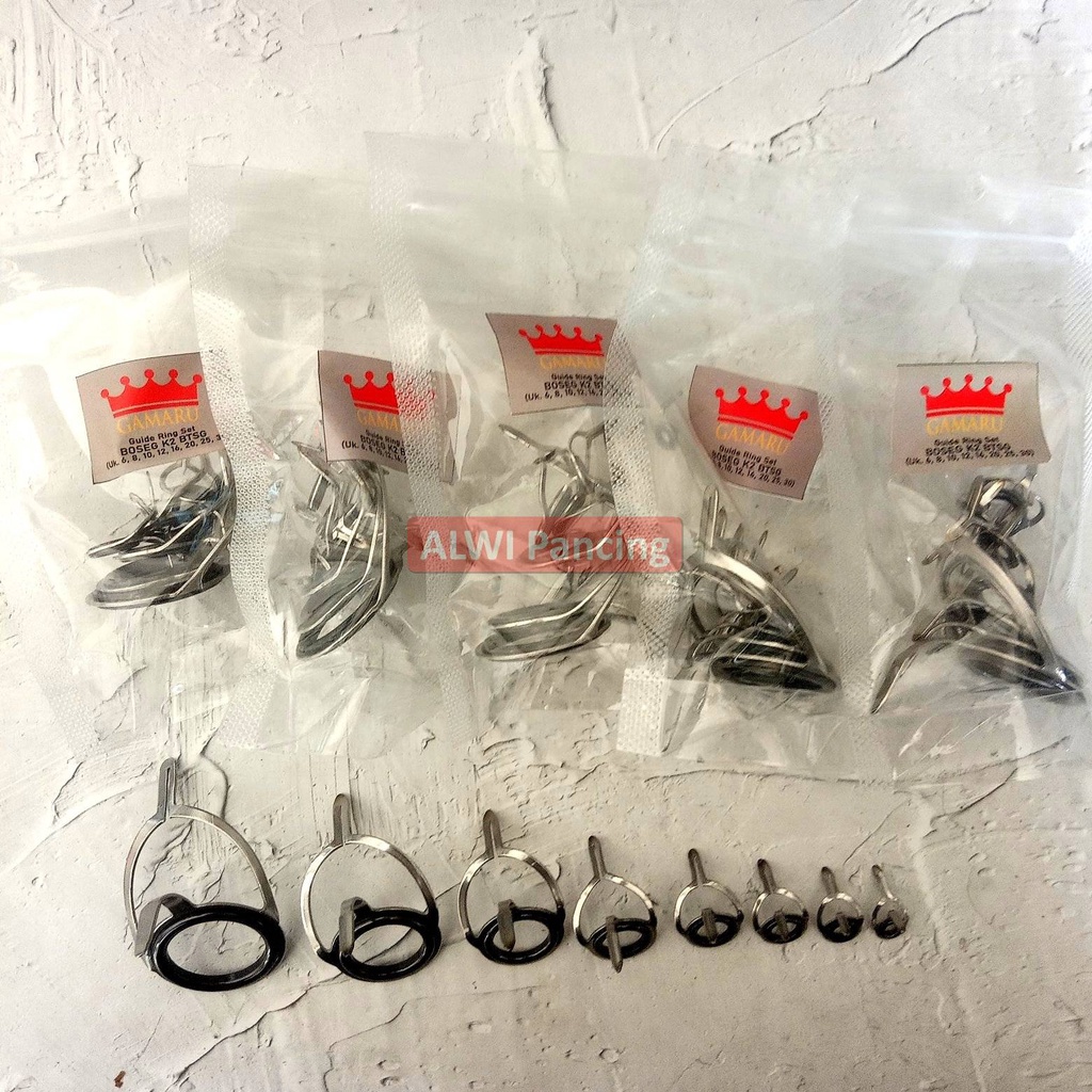 GROSIR 5 SET RING GUIDE KAKI 2 (Per Set Isi 8 Kolongan Joran Non Fuji)