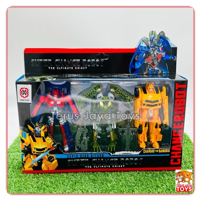 Mainan Robot Transformer Optimus Bumble bee Dinosaurus