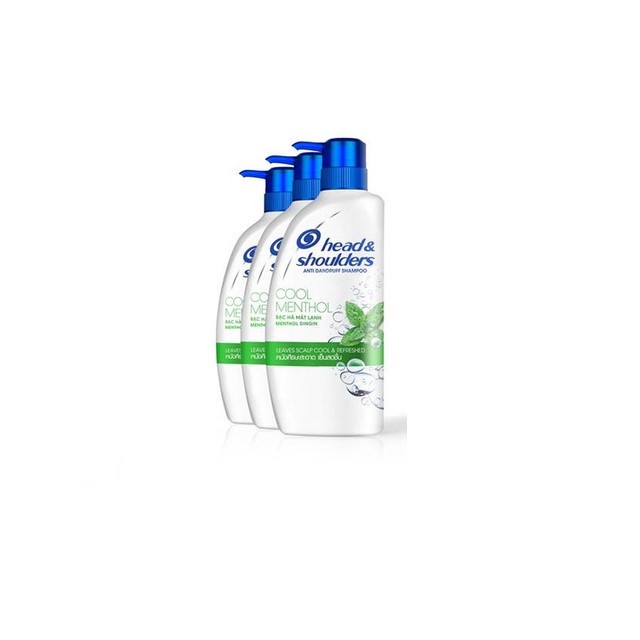 Head &amp; Shoulders Sampo Anti Ketombe Cool Menthol Perawatan Rambut 850Ml X3