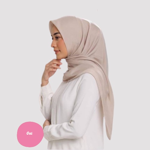 [ COD ] New 60+ Warna Daily Hijab Bella Square | Hijab Segi Empat Double Hycount | Hijab Segi Empat Bella Square-OAT