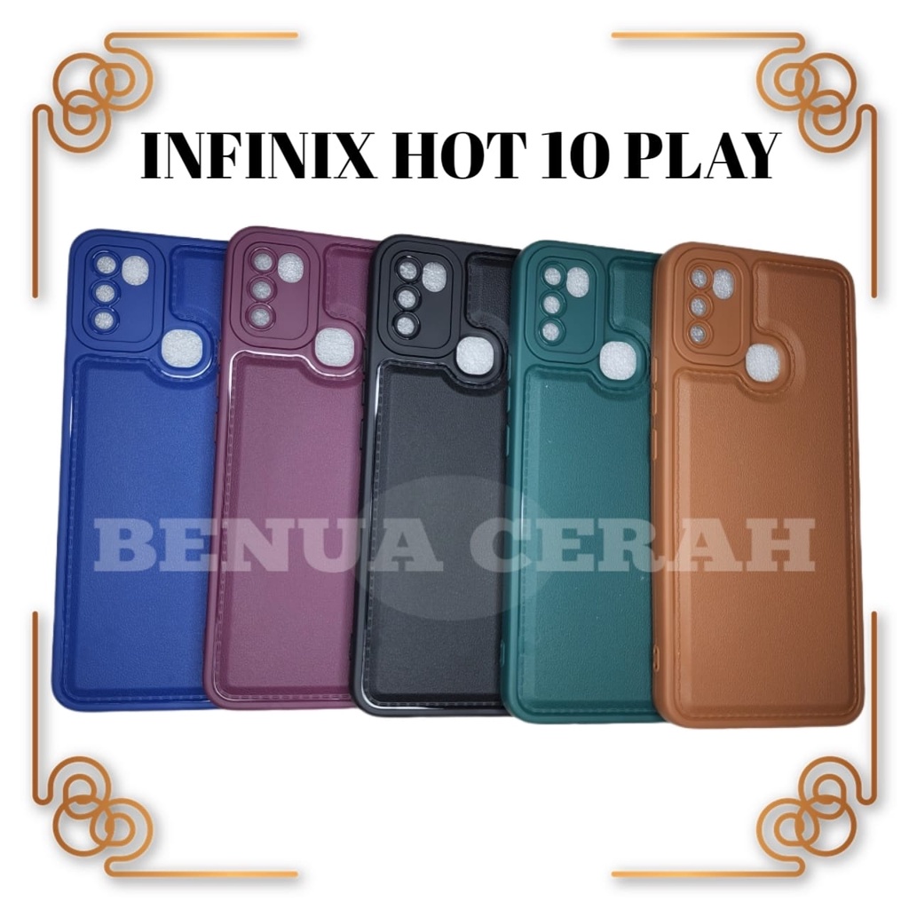 SOFTCASE INFINIX HOT 10 PLAY / HOT 10S / HOT 10 - CASE LEATHER PRO SOFTCASE NEW -- BENUACERAH