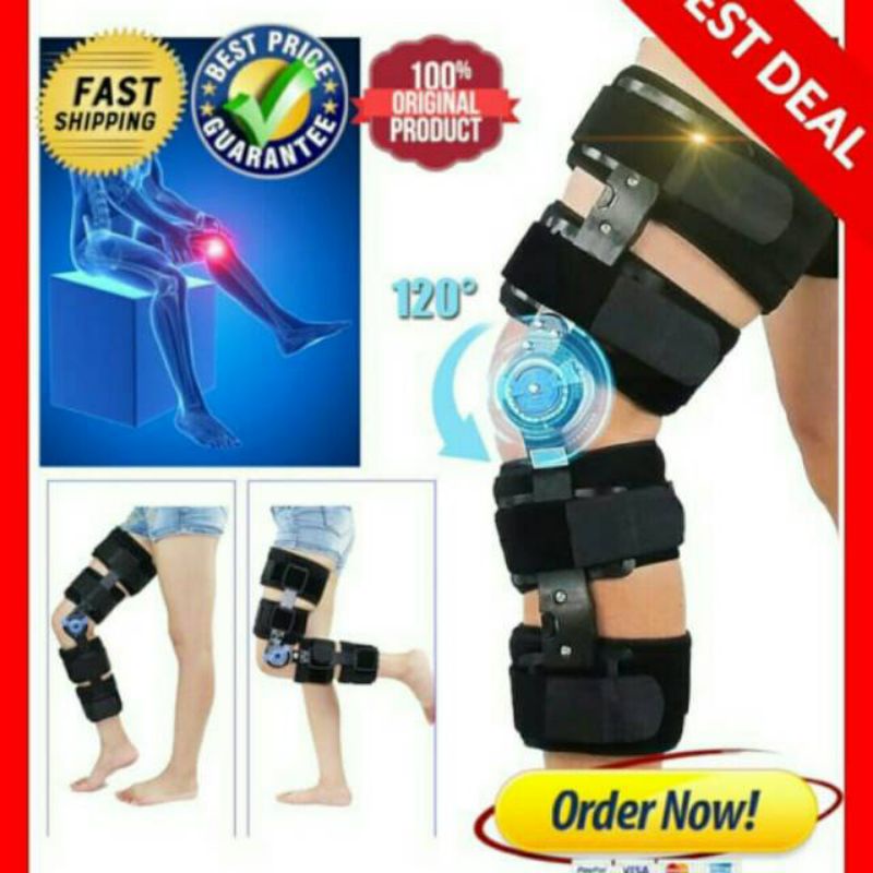 terapi lutut knee brace ACL, PCL, LCL, MCL, osteoarthritis