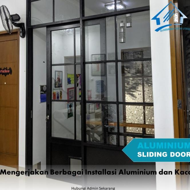 Sliding Door Pintu Geser Aluminium Kaca