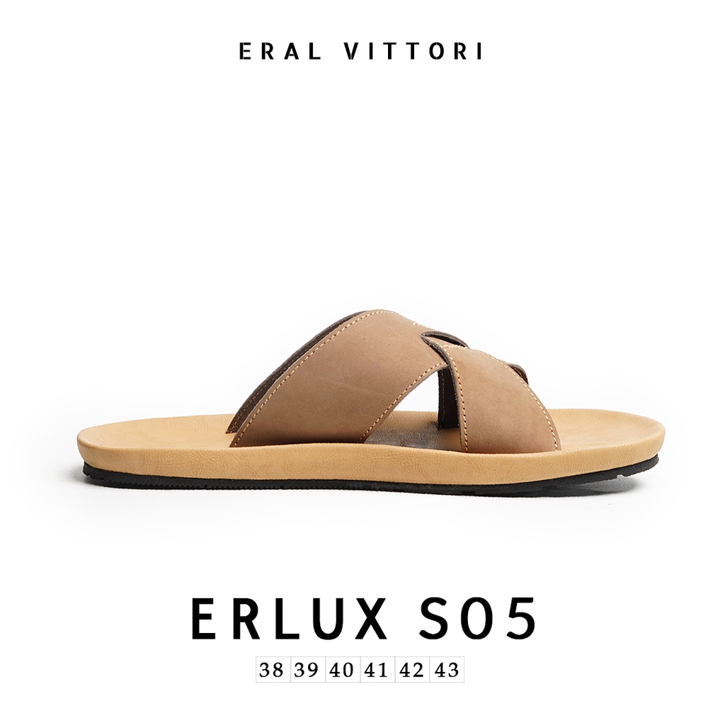 Eral Vittori - Erlux S05 Sandal Kulit Kasual Pria