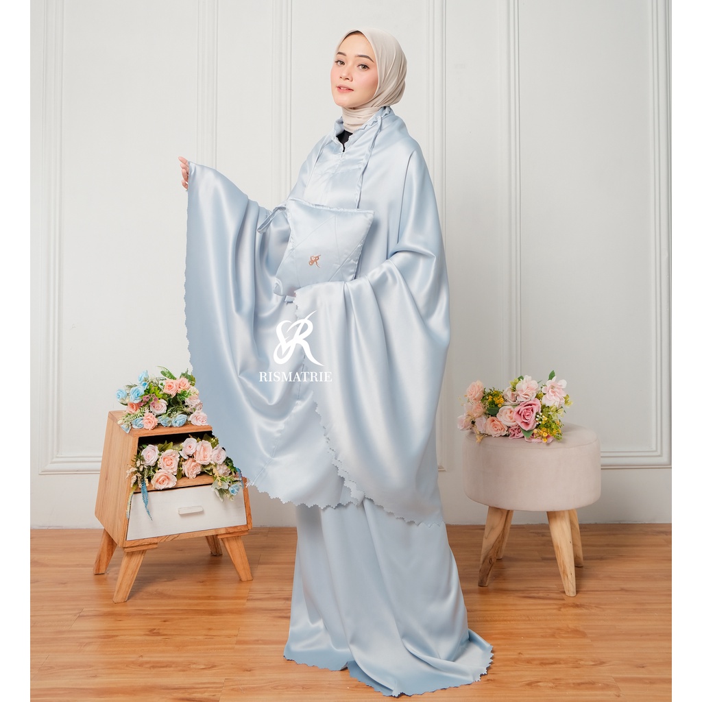Mukena Dewasa Daily Bros Lasercut mukenah laser cut sutra velvet satin mewah mukenah jumbo