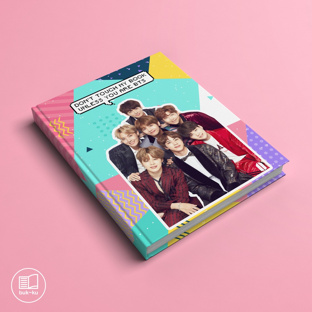 

Notebook custom BTS hardcover buku catatan tulis gambar