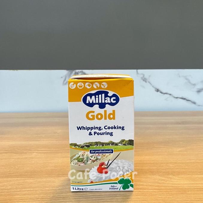 

Milac Gold whipping cooking cream 1L Millac TERLARIS TERPERCAYA ORIGINAL