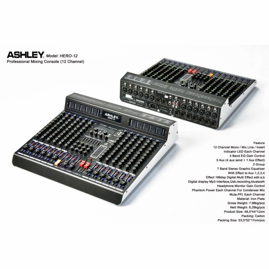 ASHLEY HERO12 Mixer Audio HERO 12