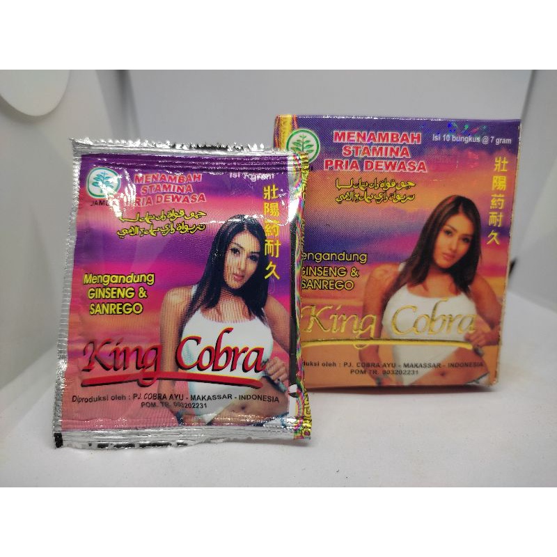 [TOP] KING COBRA SERBUK ORIGINALL || Jamu serbuk untuk pria sejati, Kuat dan tahan Lama