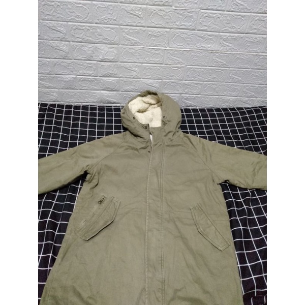 Jaket parka pria wanita murah berkualitas original,jaket parka tebal dan hangat||hijau army||ukuran 