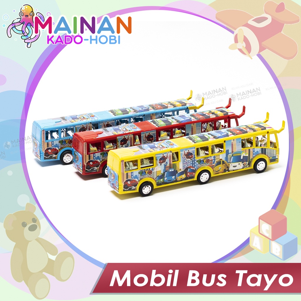 MAINAN ANAK MINIATUR DIECAST CAR MOBIL BUS TAYO