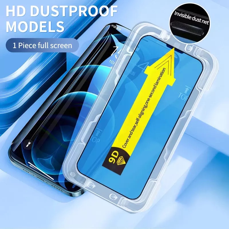 EASY INSTALL FULL Tempered glass IPHONE 14 / 14 PLUS / 14 PRO / 14 PRO MAX / 13 / 13 PRO / 13 PRO MAX / 12 / 12 PRO / 12 PRO MAX / 11 / 11 PRO / 11 PRO MAX / XR / X / XS / XS MAX