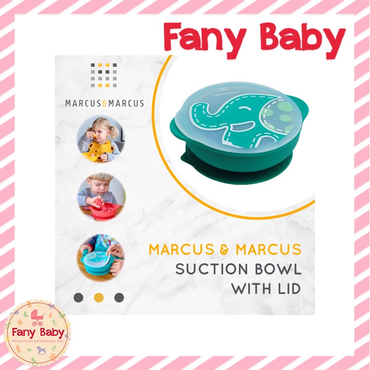 MARCUS &amp; MARCUS SELF FEEDING SUCTION BOWL WITH LID
