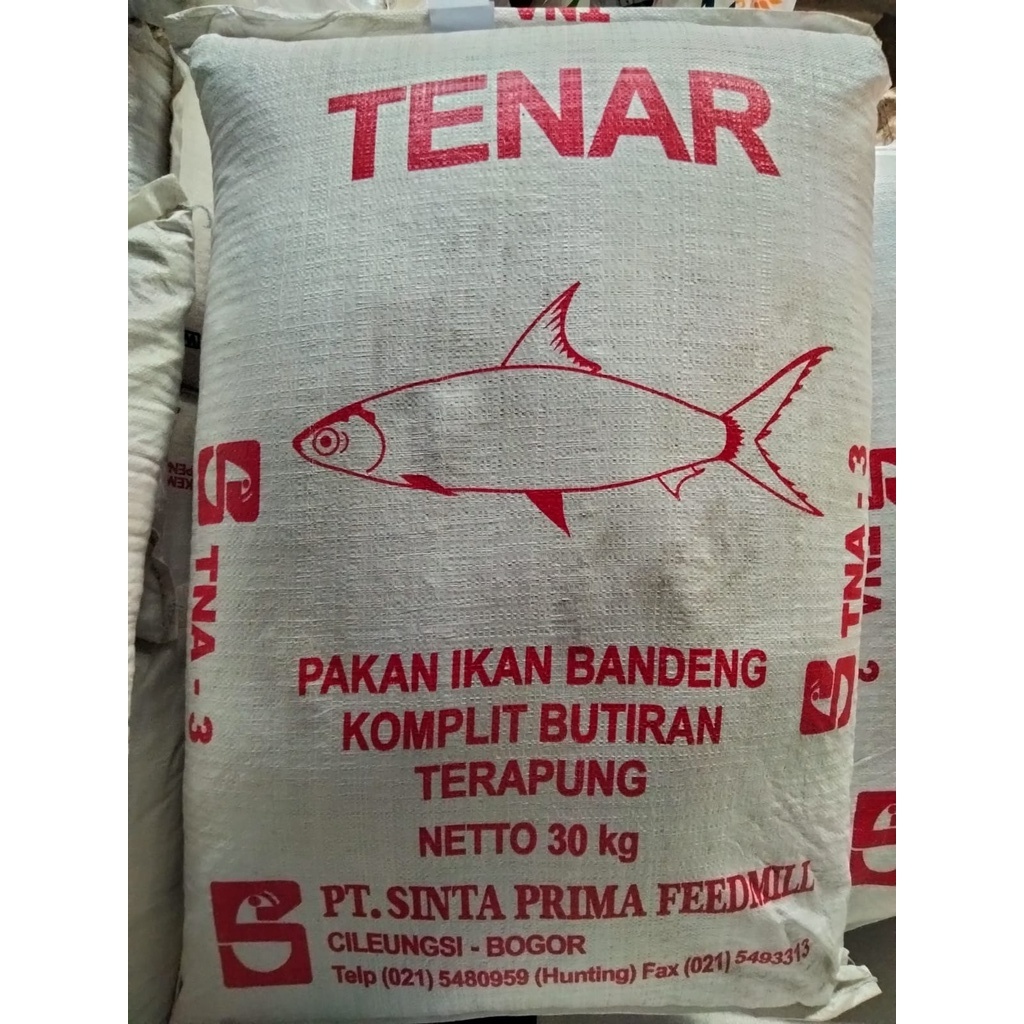 TNA -3 TENAR -3 30kg Pakan Ikan Mas, Nila, Mujair dll (ikan sedang) TNA 3 1 KARUNG ISI 30KG
