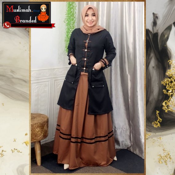 DEURA Set Rok Deura D273 / Set Rok Wanita Terbaru / Set Baju Wanita / Atasan Bawahan Rok Remaja / De